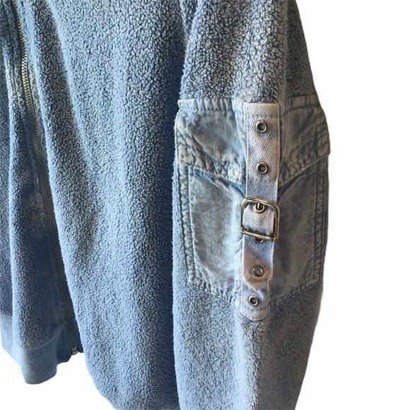 Boston Proper Light Blue Full Zip Sweater Size S - Picture 3 of 5